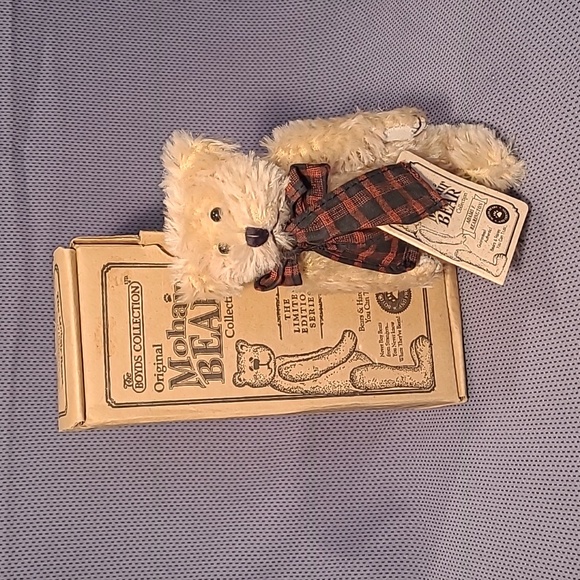 1998 Boyds Limited Edition Mohair Bear 7" Adams F. Bearington - Picture 1 of 9